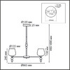 Миниатюра фото потолочная люстра на штанге lumion  lolita 8426/6c бронзовый | 220svet.ru